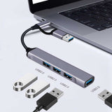 USB-C Adapter 4-in-1 Hub USB-A USB-C to USB-A Converter USB Splitter  - ZDZ93 2199-2