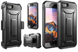 Hybrid Case Rugged Holster Swivel Belt Clip - Built-in Screen Protector - Black - Selna N33 124-8