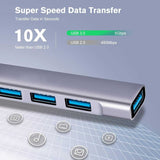 USB-C Adapter 4-in-1 Hub USB-A USB-C to USB-A Converter USB Splitter  - ZDZ93 2199-4