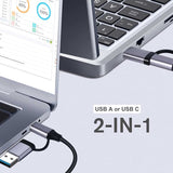 USB-C Adapter 4-in-1 Hub USB-A USB-C to USB-A Converter USB Splitter  - ZDZ93 2199-3