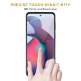 2 Pack Screen Protector  Tempered Glass HD Clear Full Cover (Fingerprint Unlock) 9H Hardness  - ZD2V76 2115-6