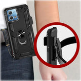 Case Belt Clip Holster Swivel Metal Ring Cover Kickstand Armor  - ZDE98 2092-7