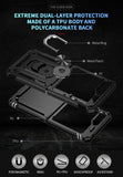 Hybrid Case Cover   Metal Ring  Kickstand Shockproof Armor  - ZDE74 2104-4