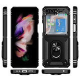 Hybrid Case Cover   Metal Ring  Kickstand Shockproof Armor  - ZDE74 2104-2