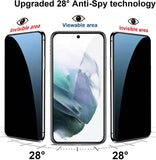 2 Pack Privacy Screen Protector   Tempered Glass   Anti-Spy  9H Hardness  Anti-Peep   3D Edge   - ZD2XG61 2041-3