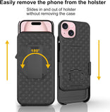 Case Belt Clip  Holster Swivel Cover Kickstand Armor  - ZDZ74 2004-6