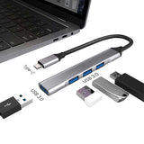 USB-C Adapter 4-in-1 Hub USB-A USB Splitter  - ZDZ85 2198-2