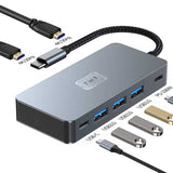2 Port HDMI TV Adapter 7-in-1 USB-C Hub TYPE-C PD Charger Audio Video Projector Converter   - ZDZ88 2212-2