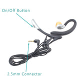 Wired Earphone with Boom Mic   Over-the-ear  3.5mm Adapter  Single Earbud  Headphone  - ZDC37+S06 1992-5