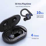 Wireless Ear-hook TWS Earphones   Bluetooth Earbuds   Over the Ear Headphones   True Stereo   Charging Case  Hands-free Mic  - ZDM57 1986-5