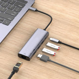 5-in-1 Adapter USB-C Hub   HDTV HDMI   RJ45 Network Port   Charger Port   TV Video Hub  Ethernet  - ZDR78 2012-2