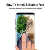 Samsung Galaxy S9 - Anti-glare Screen Protector Tempered Glass - Full Cover - Fingerprint Resistant