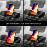Car Mount Phone Holder for Air Vent - Gravity Auto Lock - Fonus N99