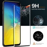 Samsung Galaxy S10 5G - Tempered Glass Screen Protector - Full Cover Curved - Fingerprint Unlock