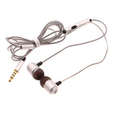 Hi-fi Sound Headphones 3.5mm Earphones -Metal Earbuds - Silver - Fonus G94