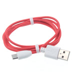 3ft Micro USB Cable Charger Cord - TPE - Red - Fonus C17 254-1