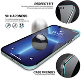 Belt Clip Case and 3 Pack Screen Protector Swivel Holster Tempered Glass Kickstand Cover 9H Hardness Anti-Glare - ZDA12+3Z32
