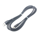 10ft Long USB-C Cable Charger Power Cord - Braided - Black - Fonus L64