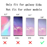 Samsung Galaxy S10e - Tempered Glass Screen Protector - Full Cover Curved - Fingerprint Unlock