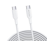 6ft USB-C to Type-C PD Cable Charger Cord - TPE - White - Fonus R23 1039-1