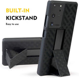 Belt Clip Case and 3 Pack Screen Protector Swivel Holster TPU Film Kickstand Cover Anti-Glare Fingerprint Works - ZDA85+3Z37