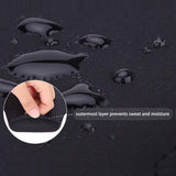 XL Waist Bag Sports Running Cover - Touch Screen Window - Reflective - Black - Fonus E49