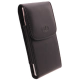 Leather Case Belt Clip Holster - Vertical Cover - LCASE46 - Black - D71 90-1