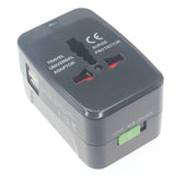 International World Travel Charger Adapter Plug 2-Port USB - J69