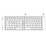 Bluetooth Keyboard Wireless Folding Rechargeable Portable - V26
