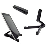 Fold-up Tablet Stand Travel Portable Tablet Phone Holder - Black - Xenda D72