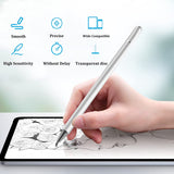 Stylus Touch Screen Pen Fiber Tip Aluminum Lightweight Silver Color - ZDZ81