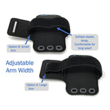 Sports Armband Gym Running Band Neoprene - Black - Fonus M61