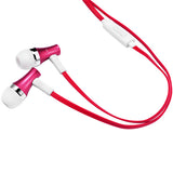 Hi-fi Sound Headphones 3.5mm Earphones -Metal Earbuds - Red - Fonus D27