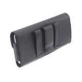 Leather Case Belt Clip Holster Cover - LCASE58 - Black - Fonus A64