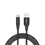 6ft USB-C Cable Charger Cord - Braided - Black - Fonus R08 1027-1