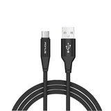 10ft USB-C Cable Charger Cord - Braided - Black - Fonus R12 1028-1
