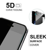 iPhone 6S/7/8 - Tempered Glass Screen Protector - HD Clear - 5D Curved - Full Cover - Black