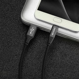 6ft USB-C Cable Charger Cord - Braided - Black - Fonus R08