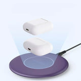Purple 15W Wireless Charger Fast Charge Charging Pad Slim Quick Charge - ZDY88