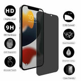 Belt Clip Case and 3 Pack Privacy Screen Protector Swivel Holster Tempered Glass Kickstand Cover Anti-Peep Anti-Spy - ZDA12+3Z27