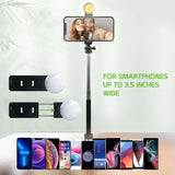 Selfie Stick Wireless Built-in Tripod Remote Shutter Stand Self-Portrait - ZDZ98