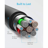 2-Port USB Charger 6ft Long Cable Power Cord DC Socket Adapter Micro-USB Wire - ZDA89