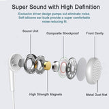 Wired Earphones Hi-Fi Sound Headphones Handsfree Mic Headset Earbuds - ZDB29