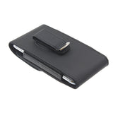 Leather Case Belt Clip Holster - Vertical Cover - LCASE64 - Black - Fonus D84