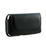 Leather Case Belt Clip Holster Cover - LCASE08 - Black - B08