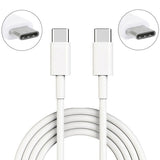 6ft USB-C to Type-C PD Cable Charger Cord - TPE - White - Fonus D74