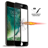 iPhone 6S/7/8 - Tempered Glass Screen Protector - HD Clear - 5D Curved - Full Cover - Black