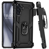 Hybrid Case Cover Metal For Magnet Kickstand Shockproof Armor Military - ZDY89