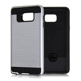 Hybrid Case Dual Layer Armor Defender Cover - Dropproof - Silver - Selna N35