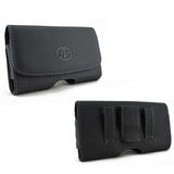 Leather Case Belt Clip Holster Cover - LCASE16 - Black - E63